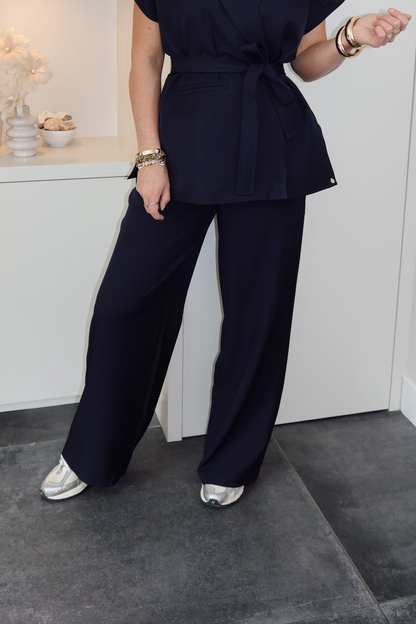 Ambika Pantalon Gris Navy