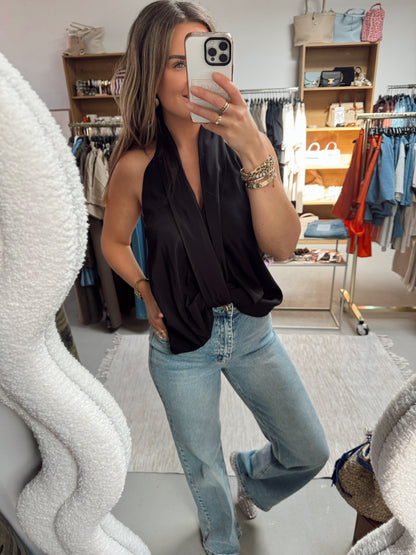 Haltertop Frannie Zwart