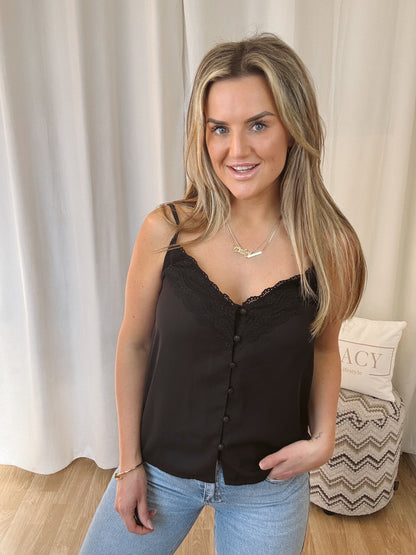Top Bella Spaghetti bandjes zwart