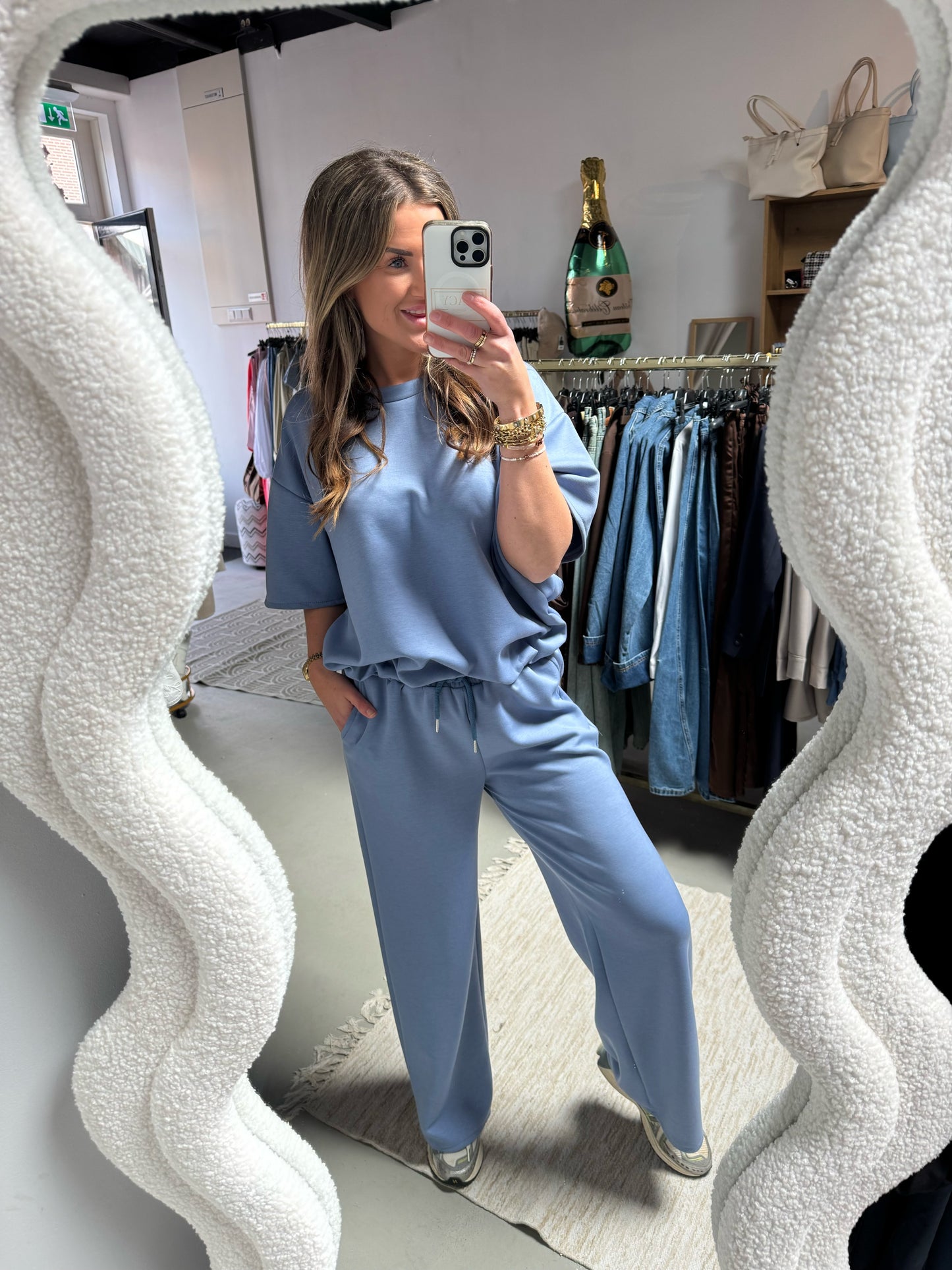 2-pieces lange broek + top Kelly Sky Blue