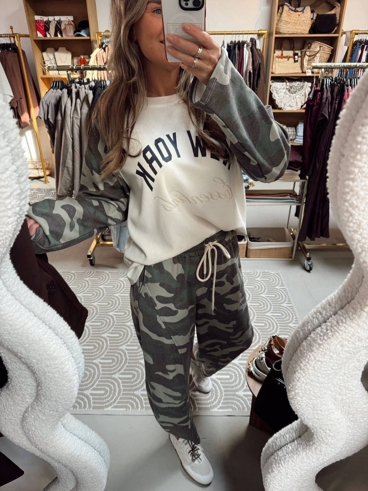 Trui New York Army/Beige