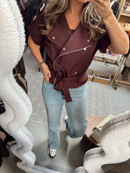 Ambika Gilet Krisje Plum/Burgundy