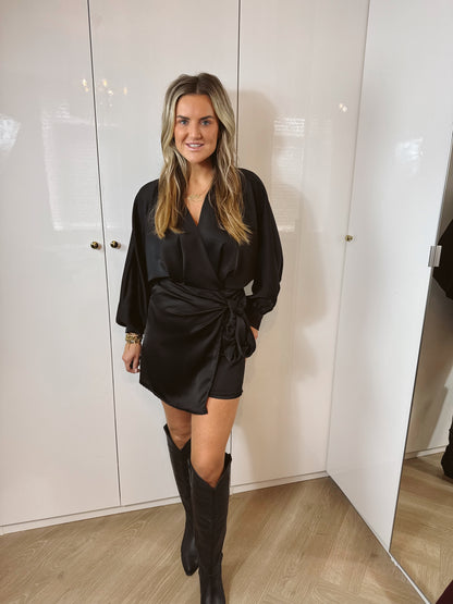 Jumpsuit overslag Stacey Zwart