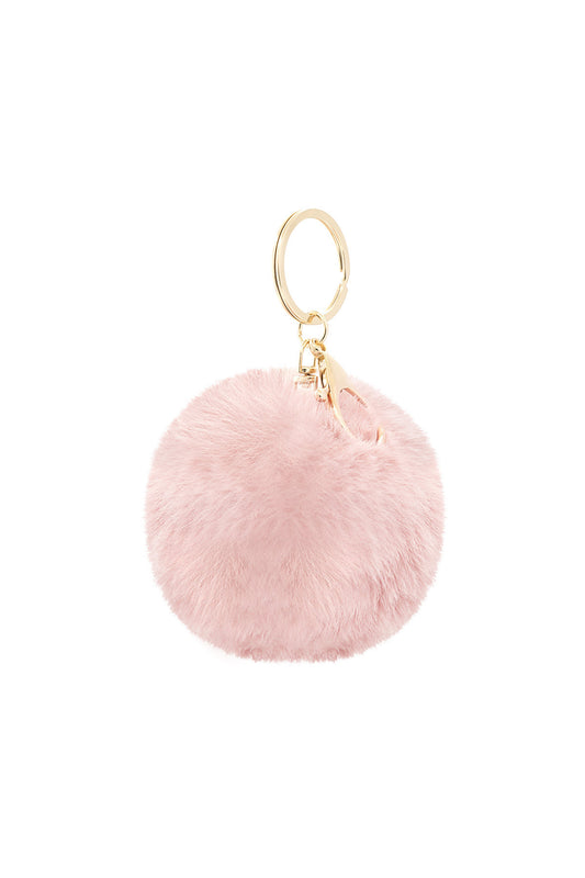 Sleutelhanger Puffy Bal Roze