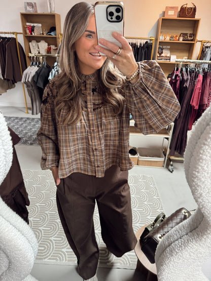 Blouse Ruit Mikki Bruin pailletten