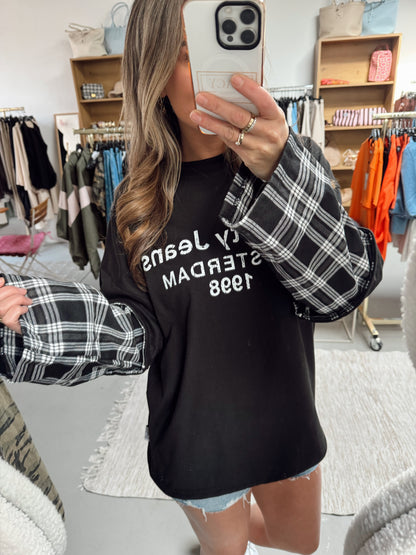 Sarvari Longsleeve Amsterdam Blouse Zwart