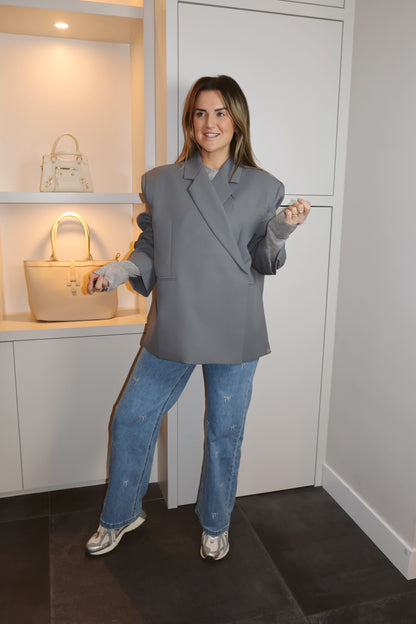 Ambika Blazer Jasmiin Grijs
