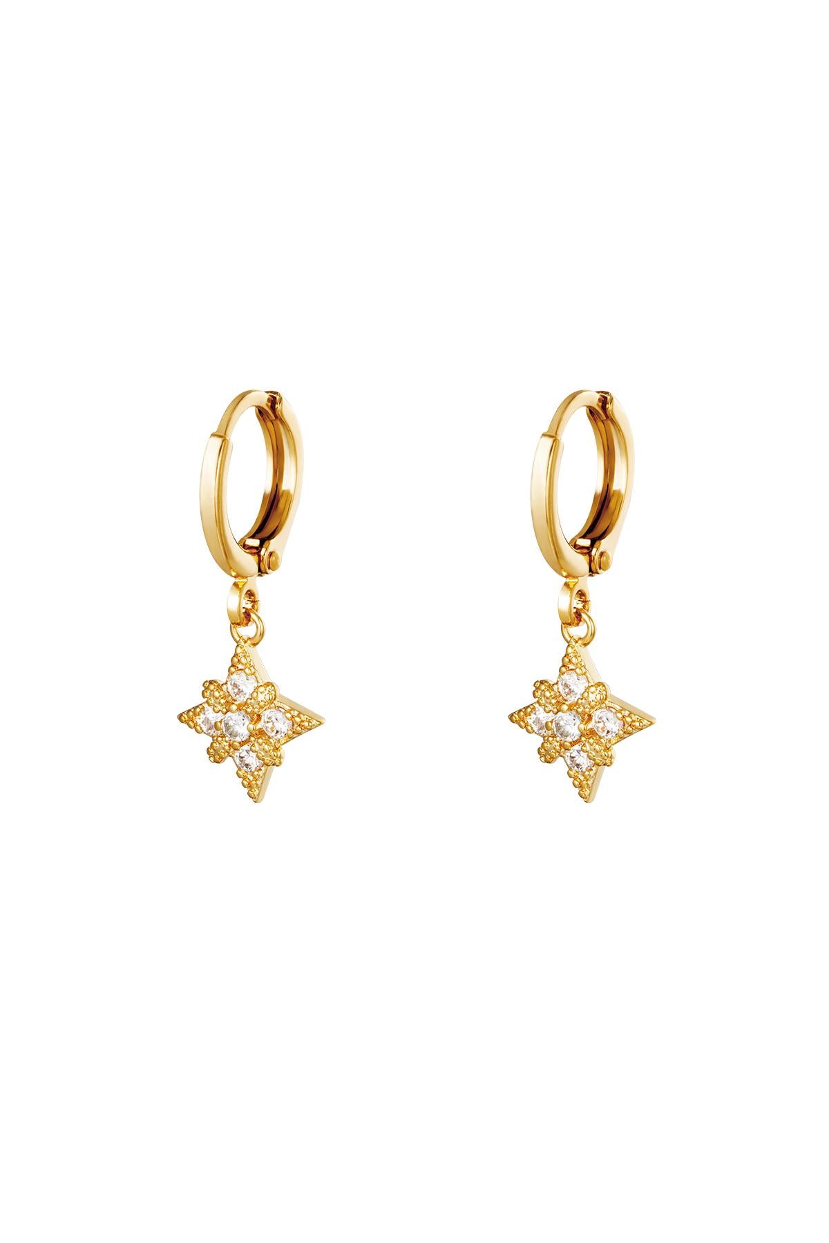 Oorbellen Star goud