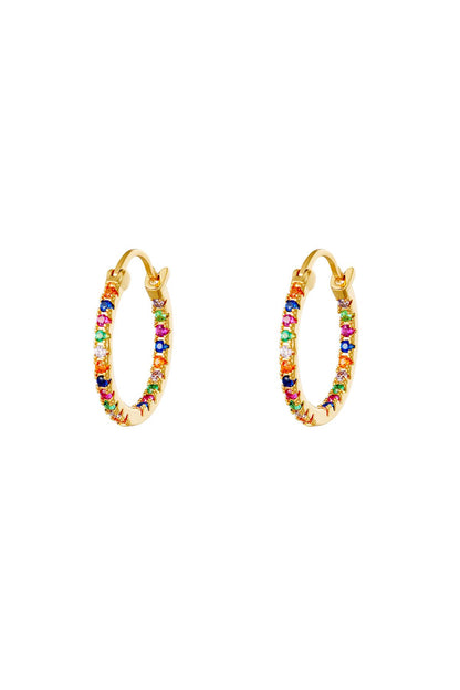 Oorbellen strass multi