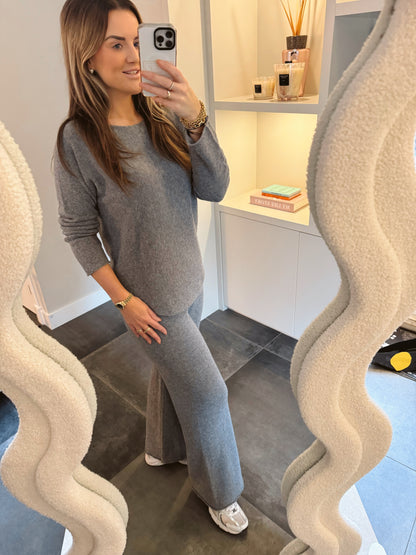 Co-ord set Cozy Grijs