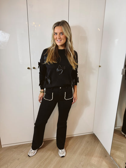 Jeans Brenda Zwart Parel