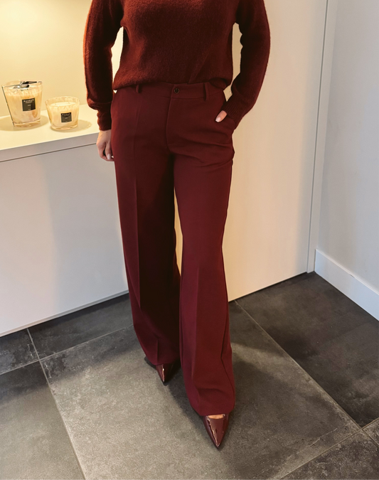 Stella Pantalon Burgundy
