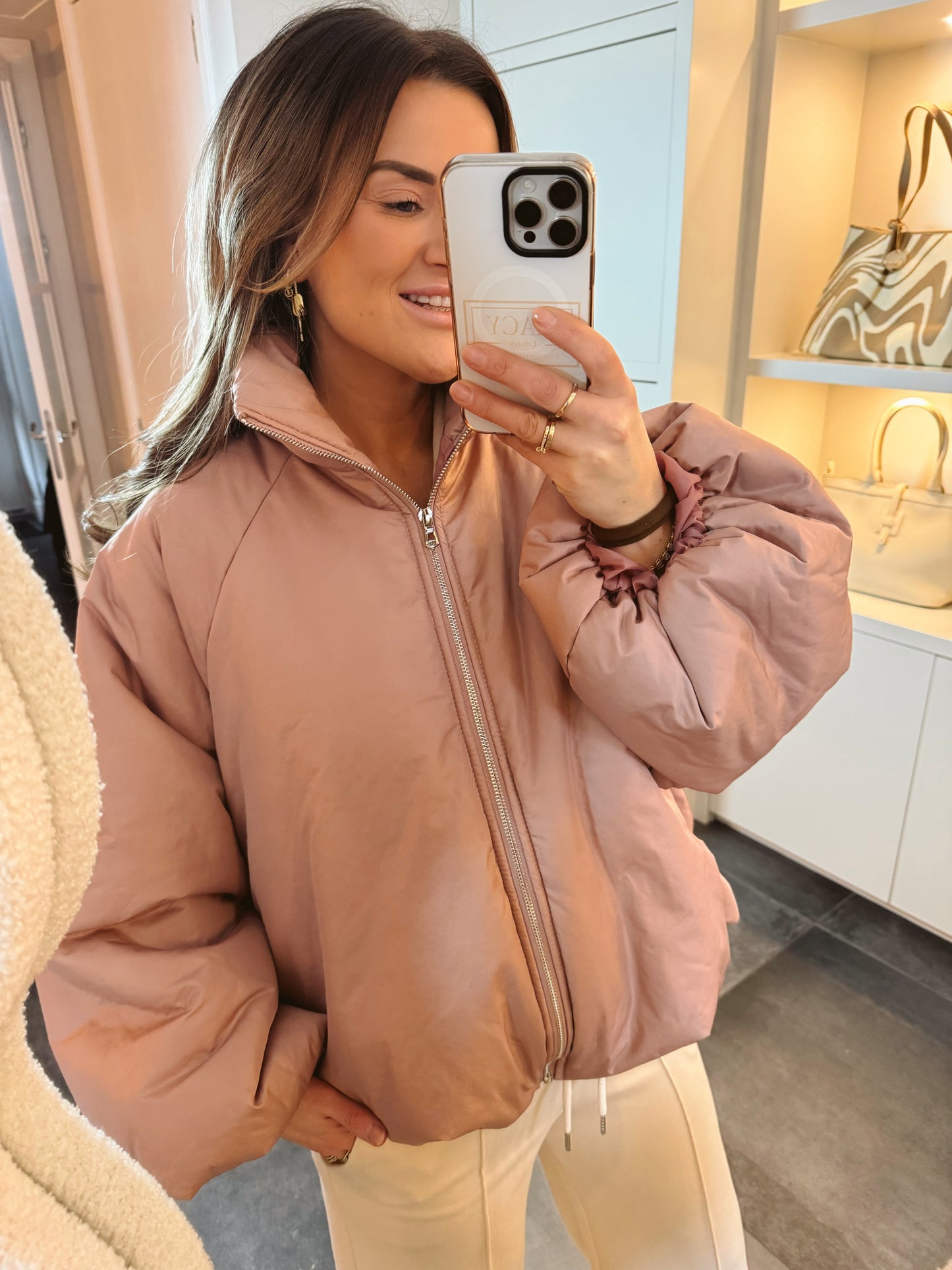 Bomberjas Blake Oud Roze