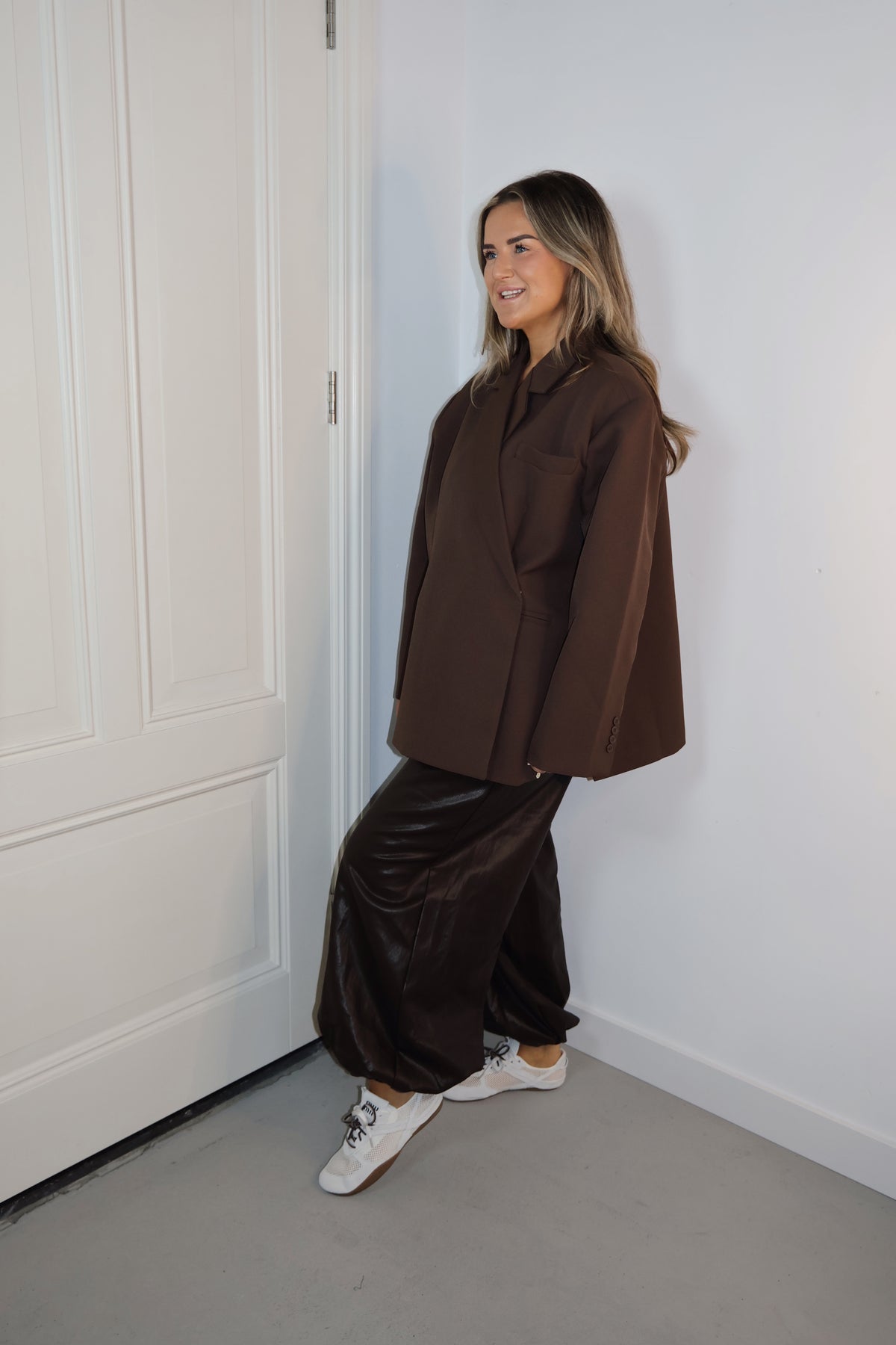 Ambika Blazer Jasmiin Coffee brown