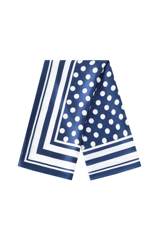 Sjaaltje Polka Dots Blauw/Wit