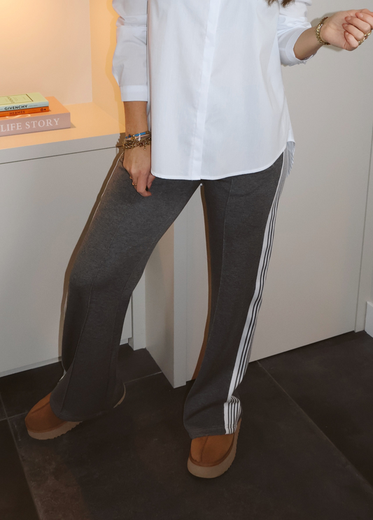 Ambika stripes pants Grijs/Wit