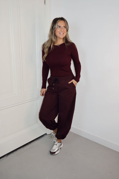 Balloon pants Milly Burgundy