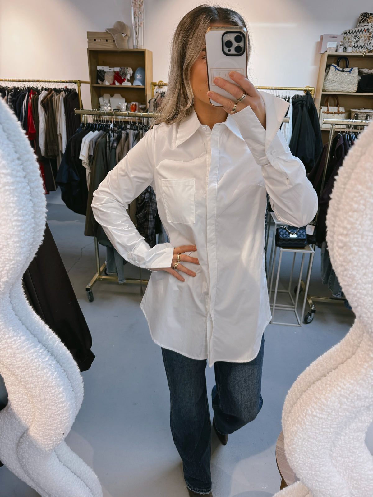 Basic blouse Rifa Wit