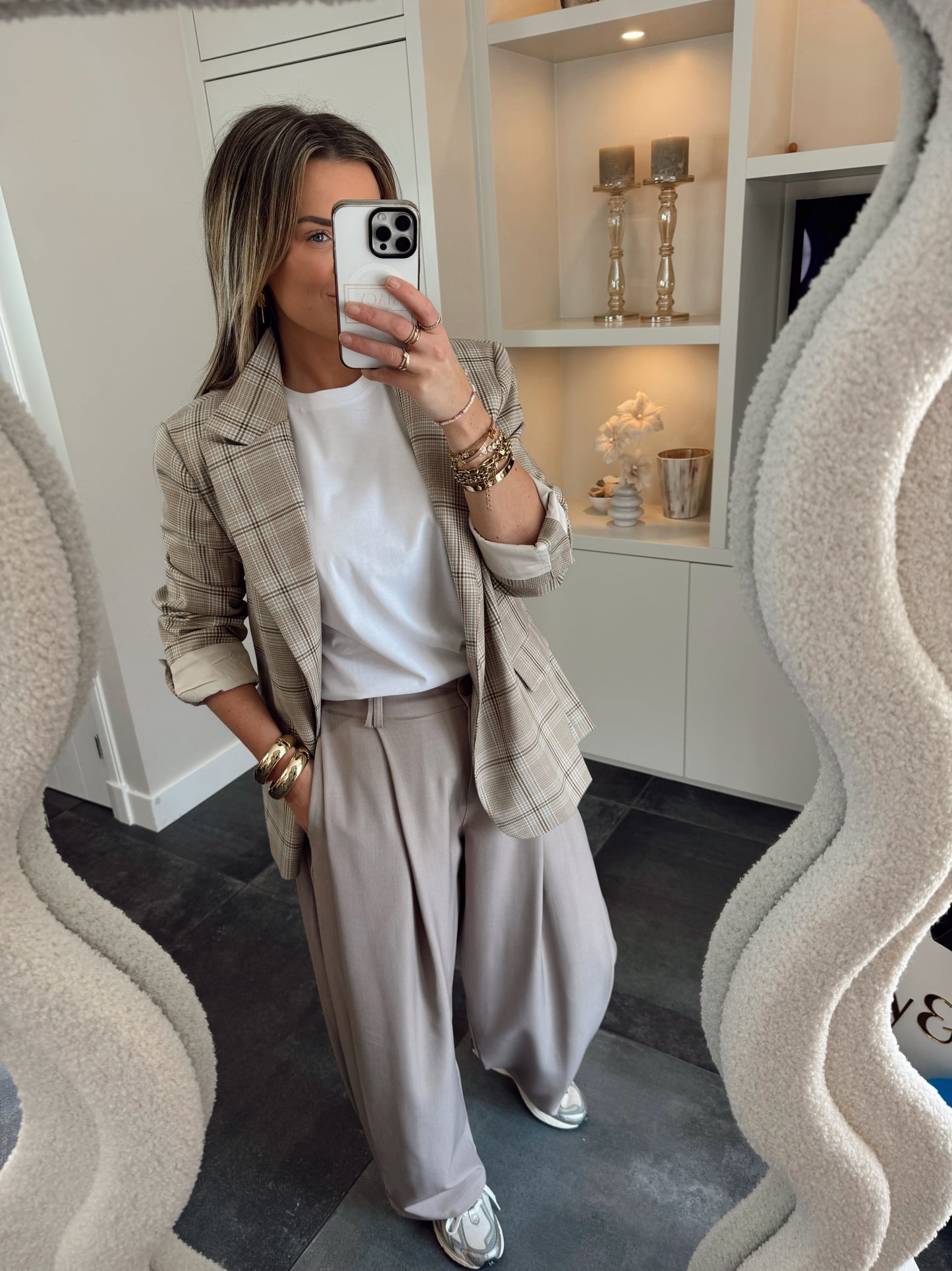 Ambika blazer Igone Coffe/Plaid