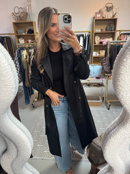Trenchcoat Bella Zwart
