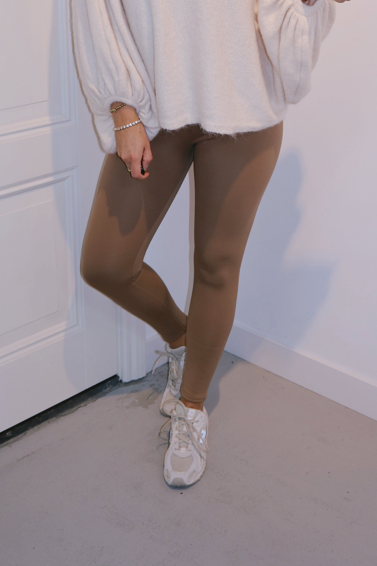 Legging gevoerd Mirna Camel