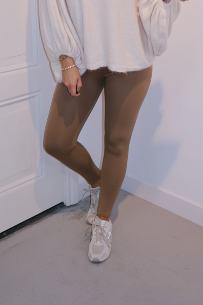 Legging gevoerd Mirna Camel
