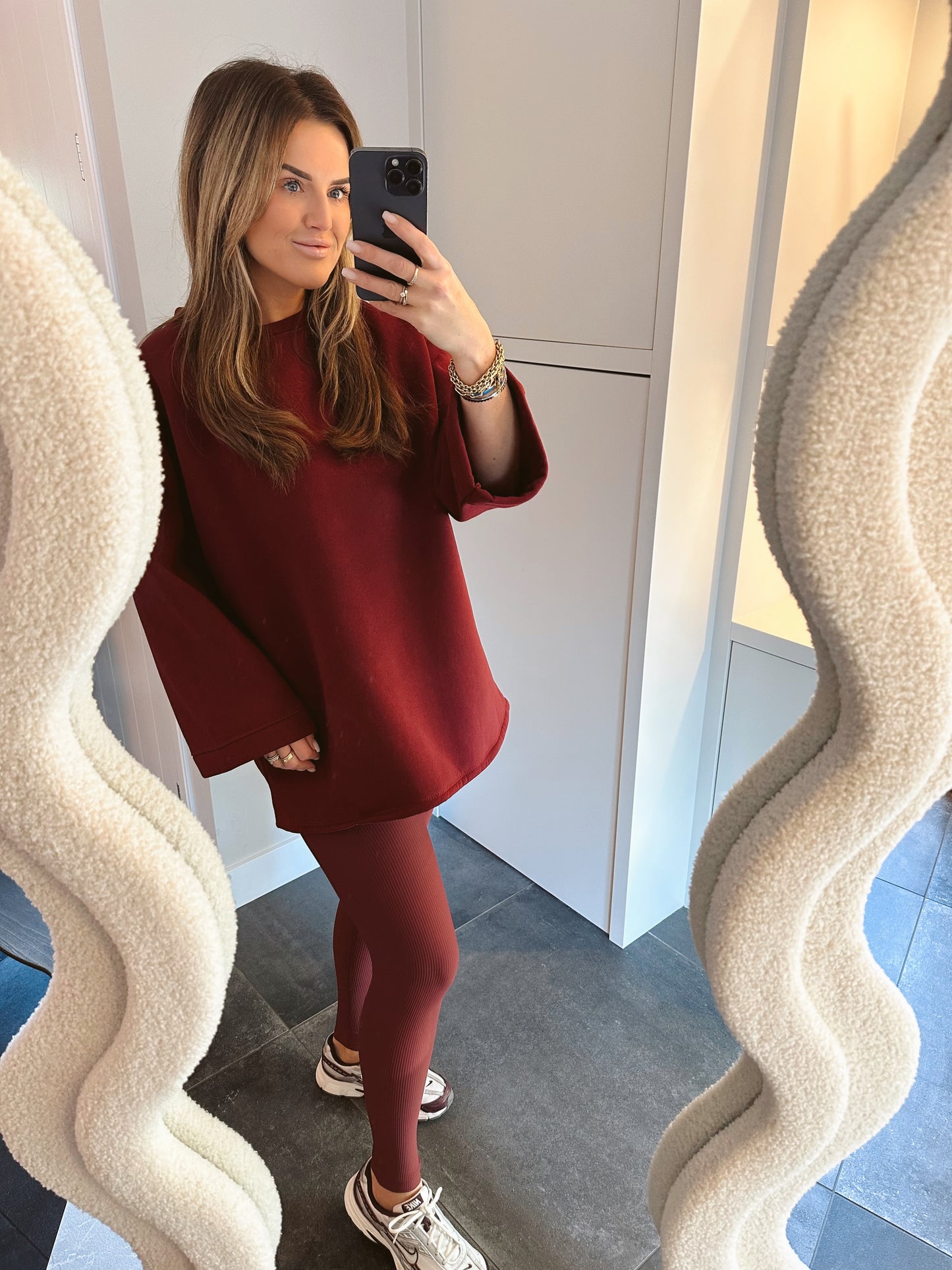 Rib legging Kiara Burgundy