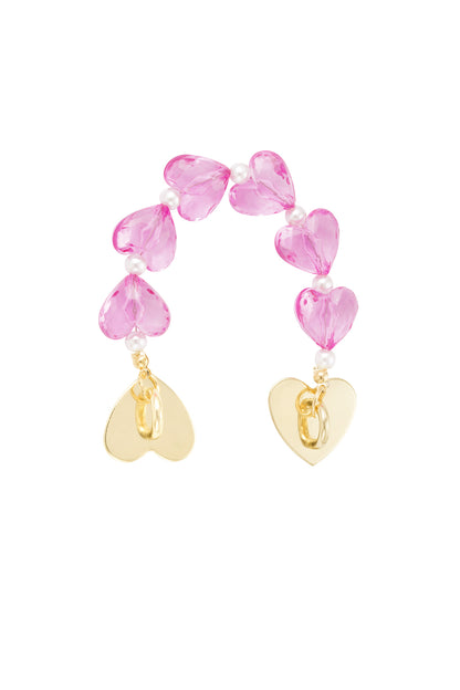 Telefoonkoord Hearts fuchsia