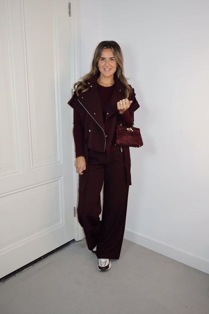 Ambika Gilet Krisje Plum/Burgundy