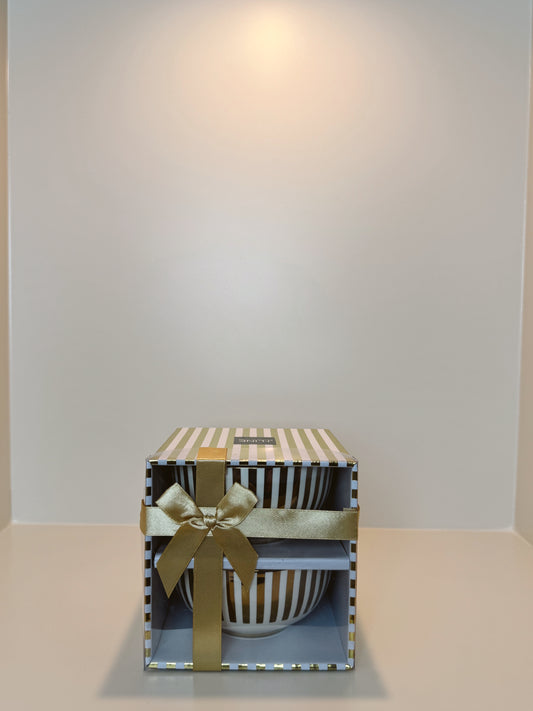 J-Line Cadeauset schalen wit/goud