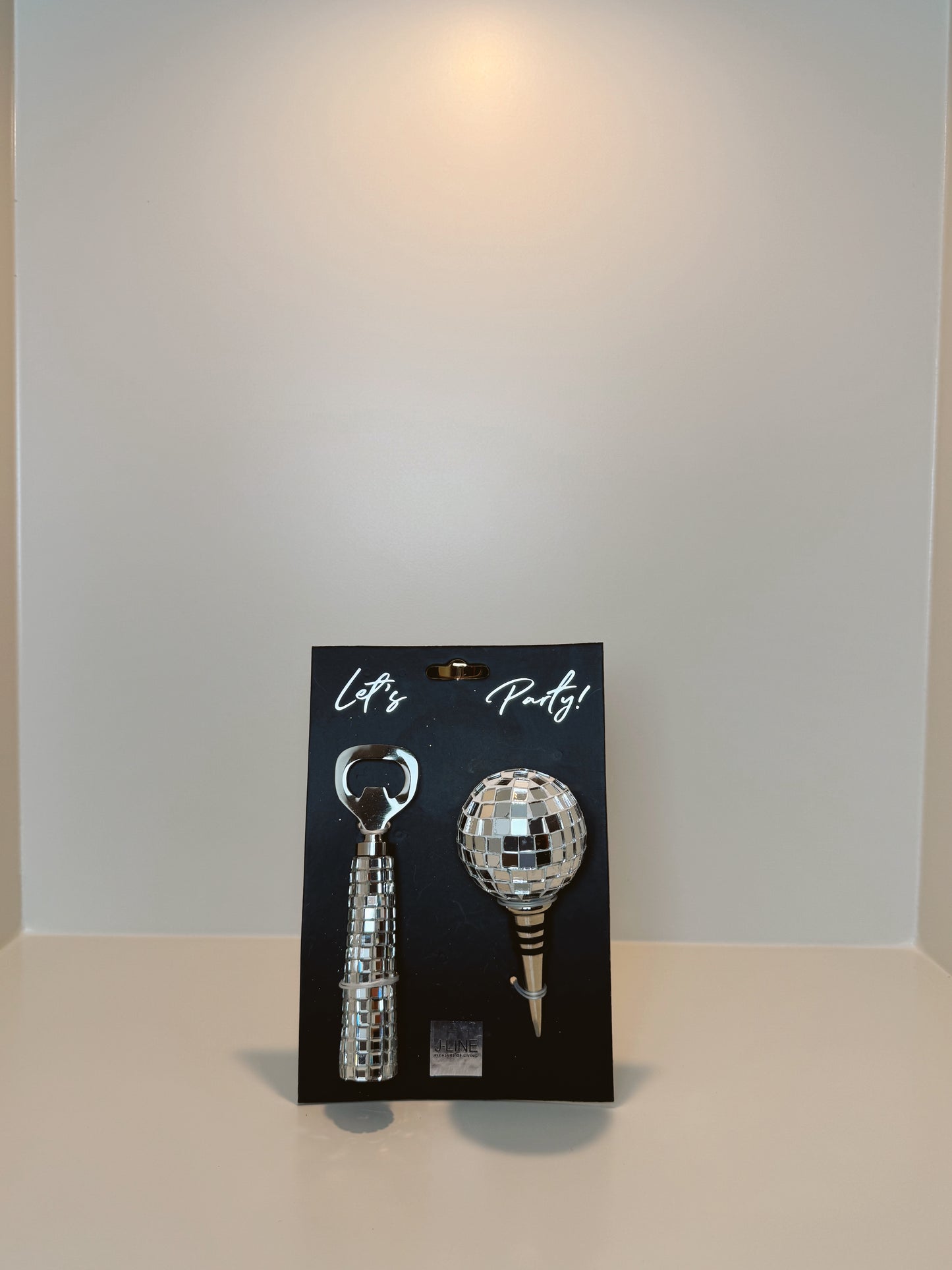 J-Line Let's Party disco flesopener en flesstopper