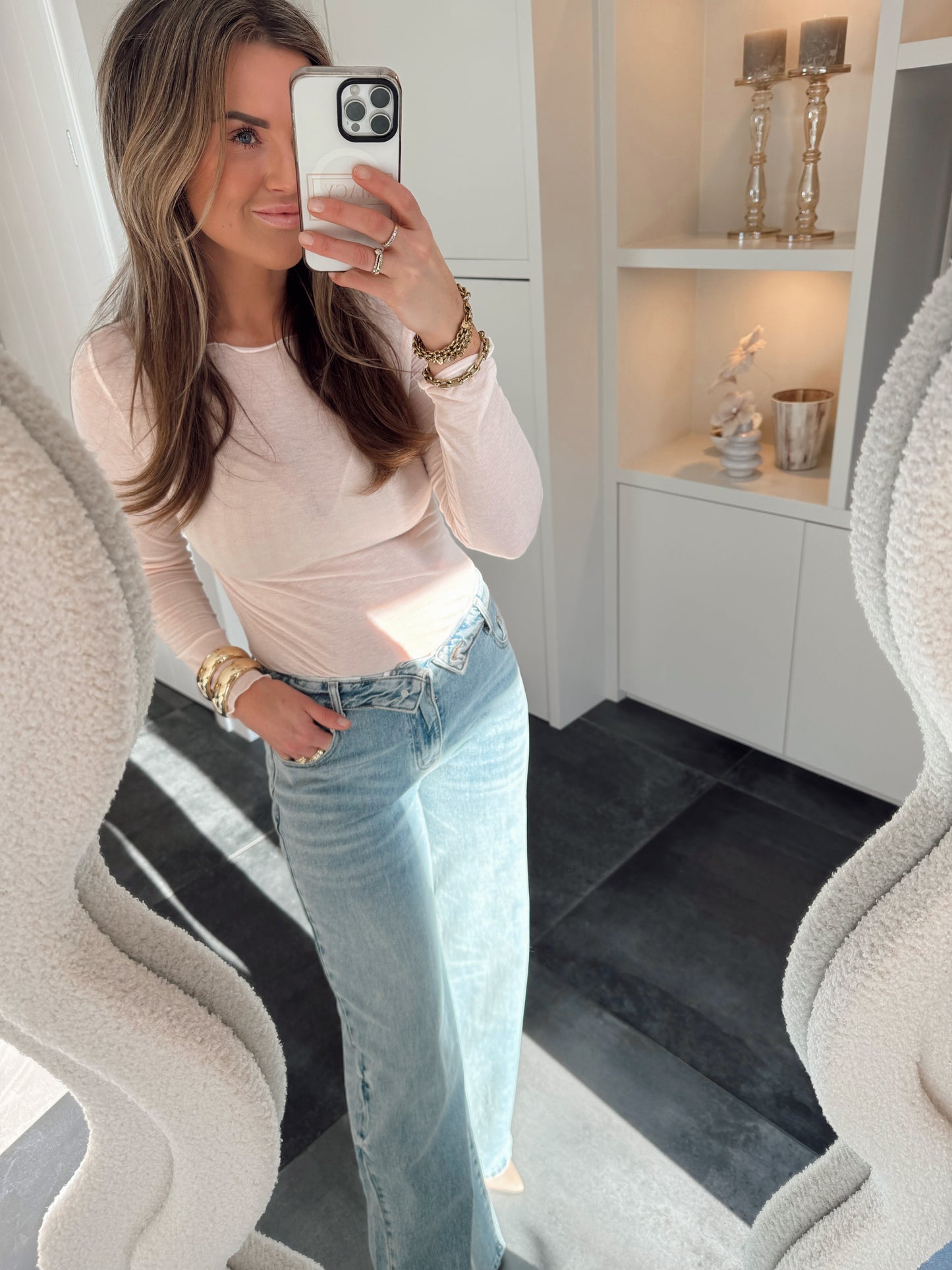 Musthave super soft boothals top Monica roze