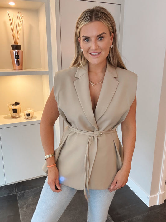 Gilet Blazer Dubai Beige