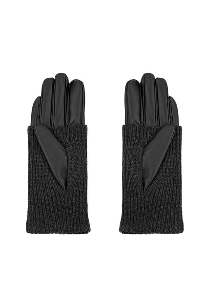 Handschoenen Cozy Knit zwart