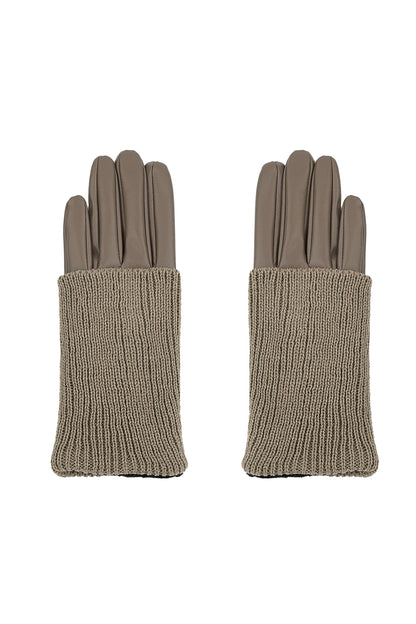Handschoenen Cozy Knit taupe