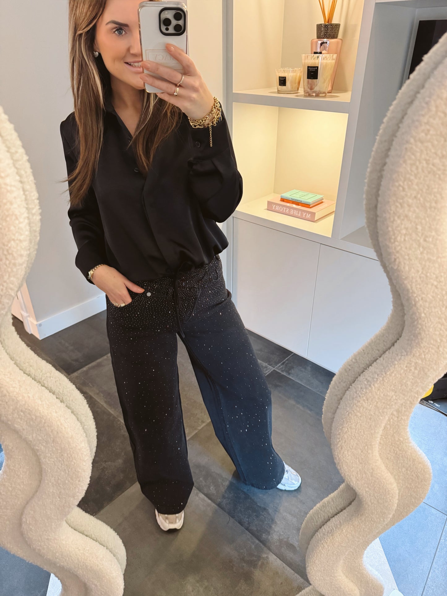 Jeans Sparkle Zwart