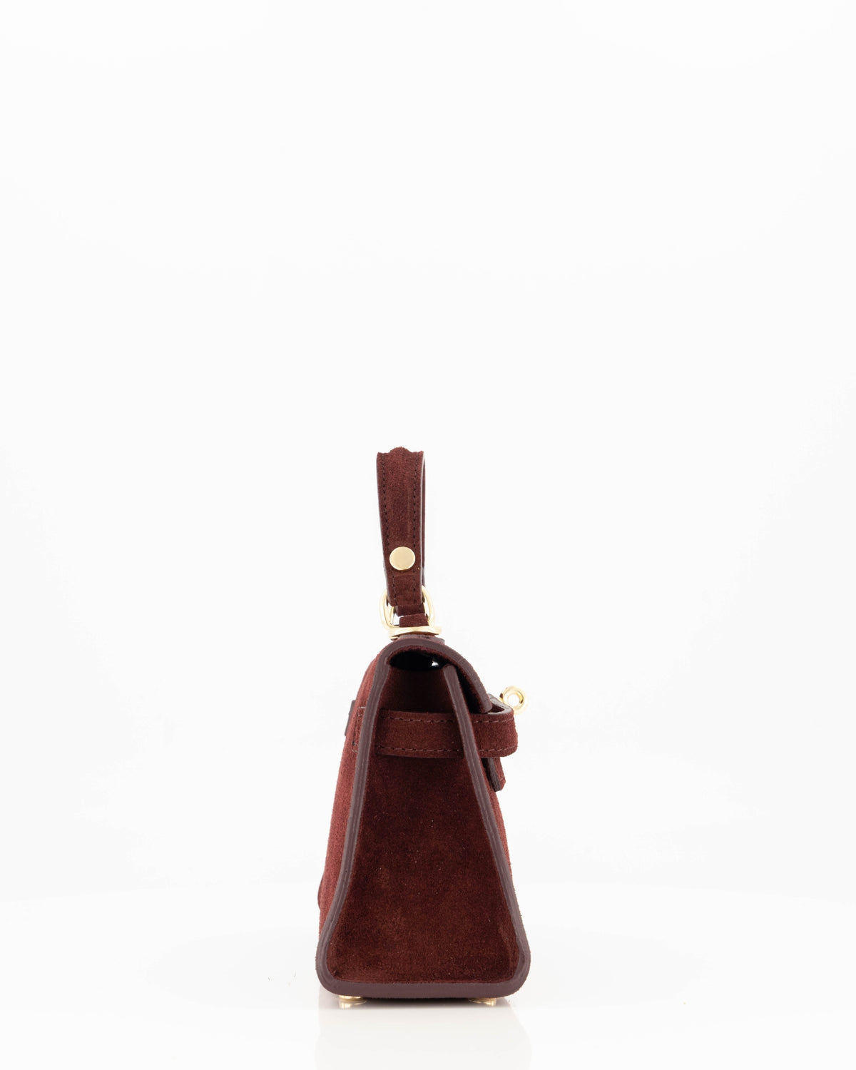100% Suede Crossbody tas Grace Burgundy