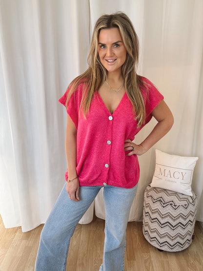 Mouwloos Vest Dreamy fuchsia