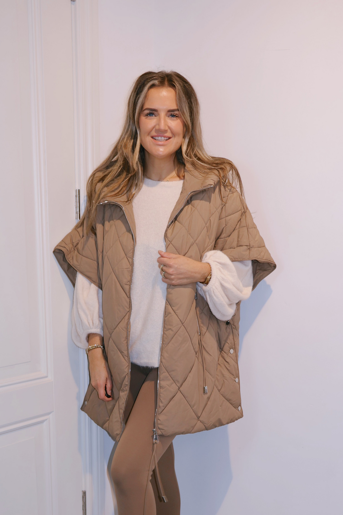 Bodywarmer Belinda Donkerbeige