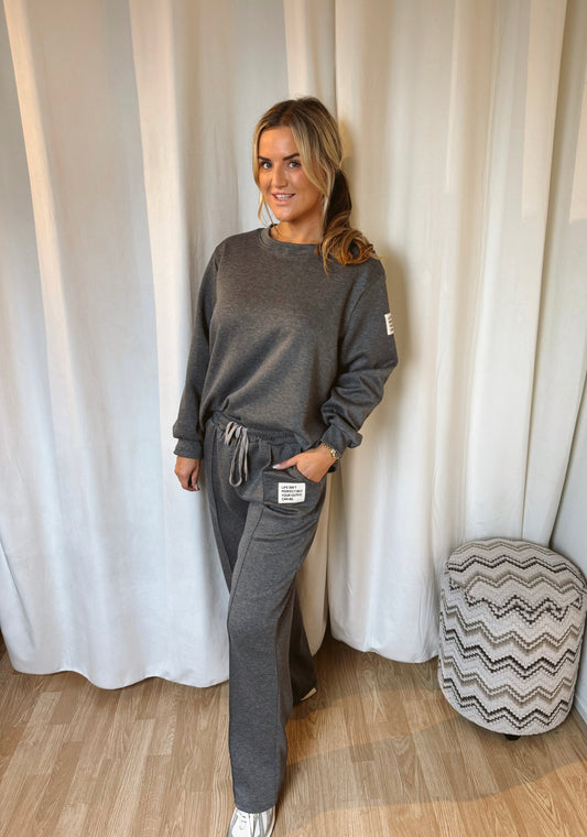 Musthave Joggingset Lange mouwen DonkerGrijs