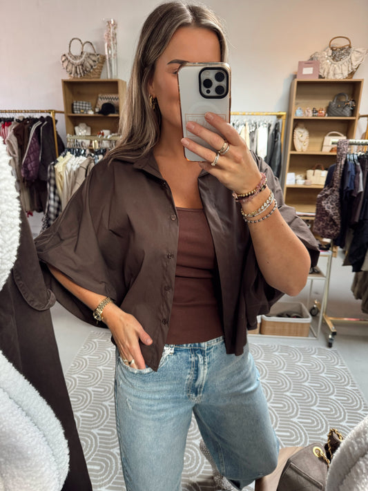 Blouse pofmouw Kim Bruin