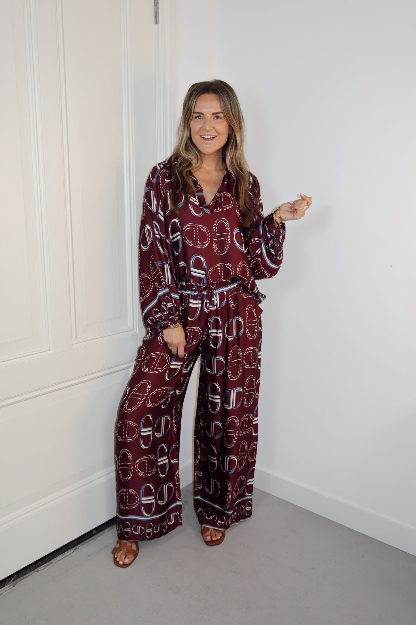 2-pieces set Dessy Ambra Bordeaux
