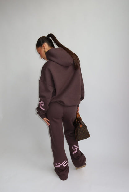 Joggingpak The Bow Hoodie + pants Donker Grijs
