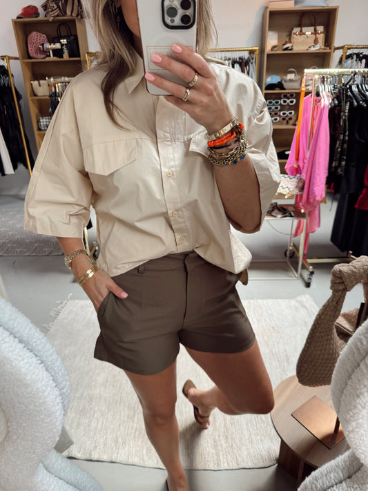 Blouse Basic Dolly Beige