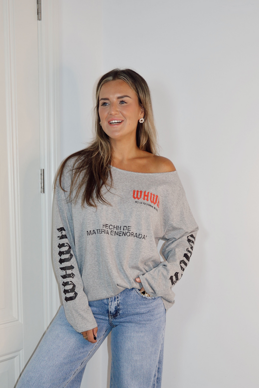 Longsleeve t-shirt Biker Grijs