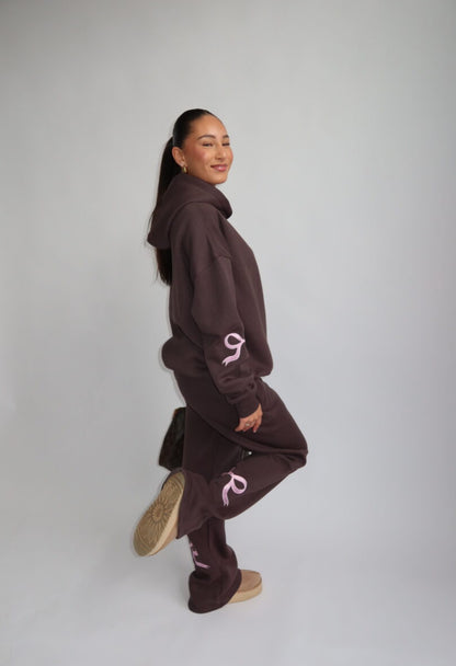 Joggingpak The Bow Hoodie + pants Donker Grijs