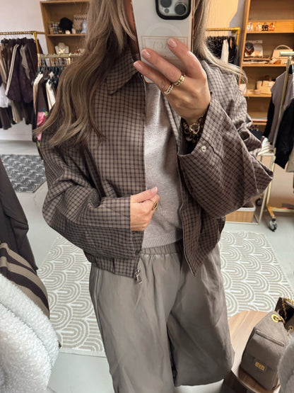 Ambika jas Amelia Coffee plaid