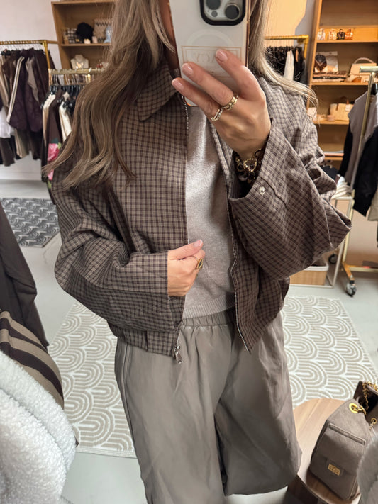 Ambika jas Amelia Coffee plaid