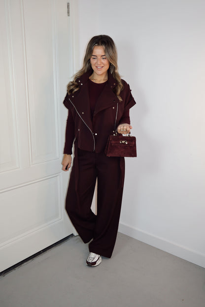 Ambika longsleeve Ada Plum/Burgundy