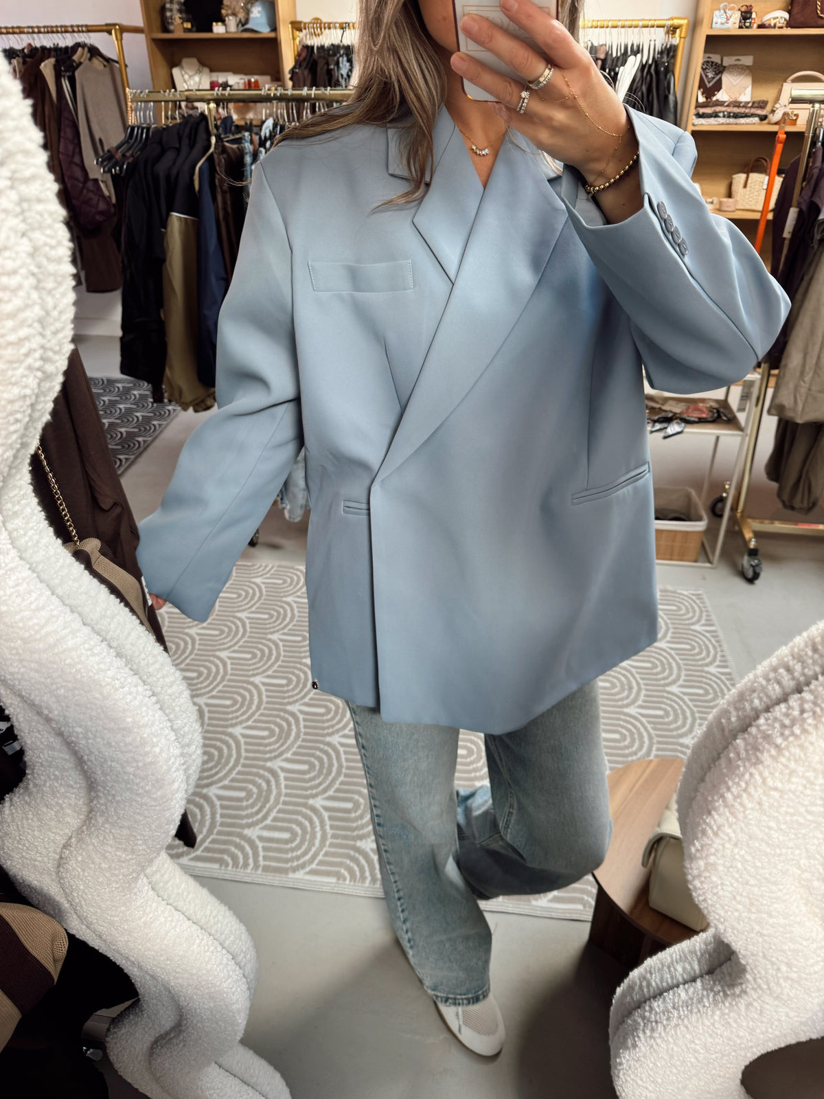 Ambika Blazer Jasmiin Sky Blue